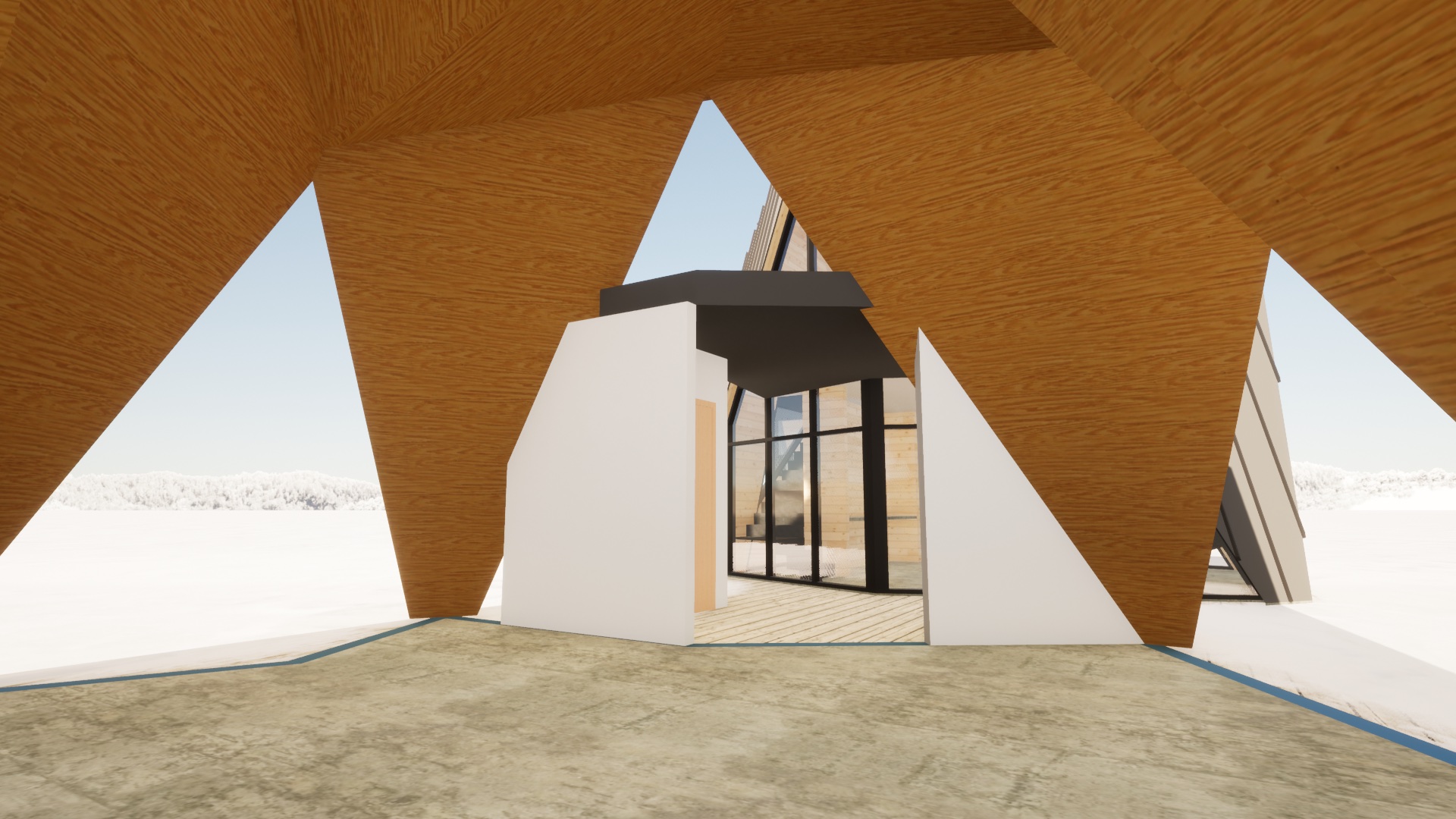 The Origami House — The Bunkie Extension, Unbuilt — site to be found