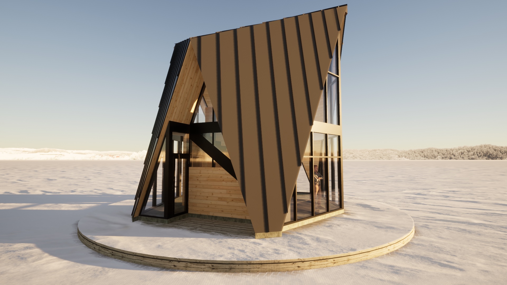 The Origami House — The Cabin, Unbuilt — site to be found
